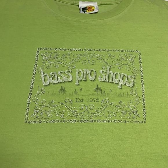 Vintage 90s Bass Pro Shops T Shirt Womens Size Large - Picture 3 of 4